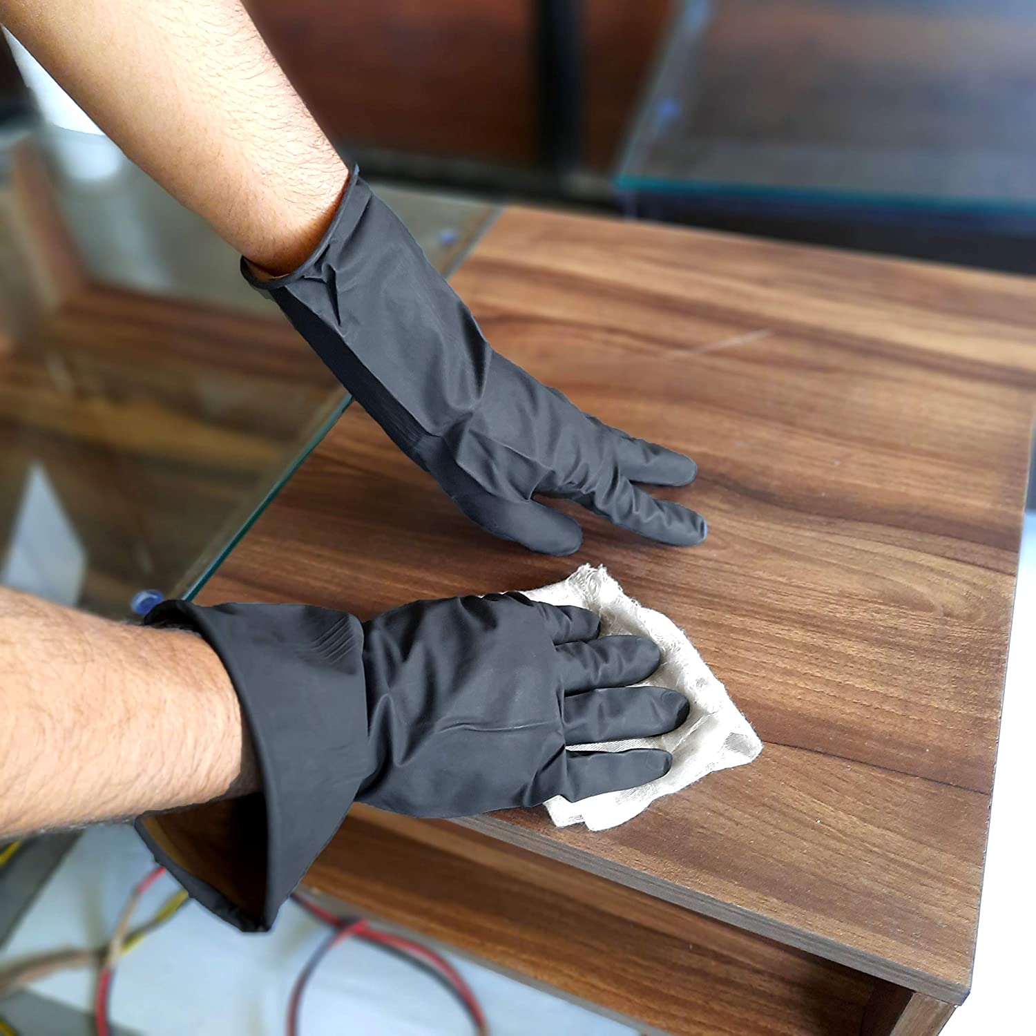 0673 Multipurpose Natural Gum Rubber Reusable Cleaning Gloves - SkyShopy 0673 Multipurpose Natural Gum Rubber Reusable Cleaning Gloves - SkyShopy